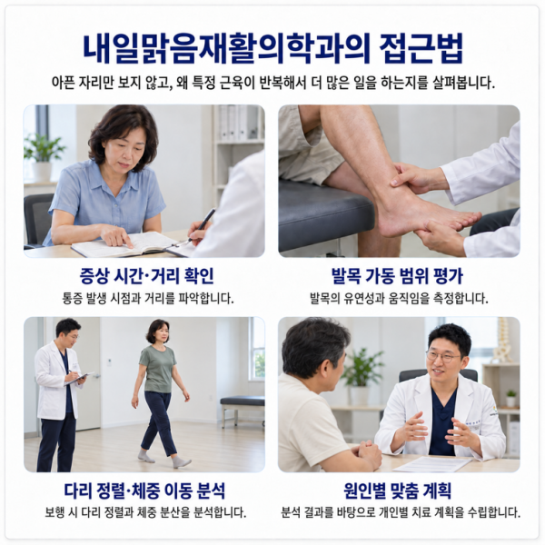 증상 시간 거리 발목 움직임과 보행을 확인하는 재활의학과 평가